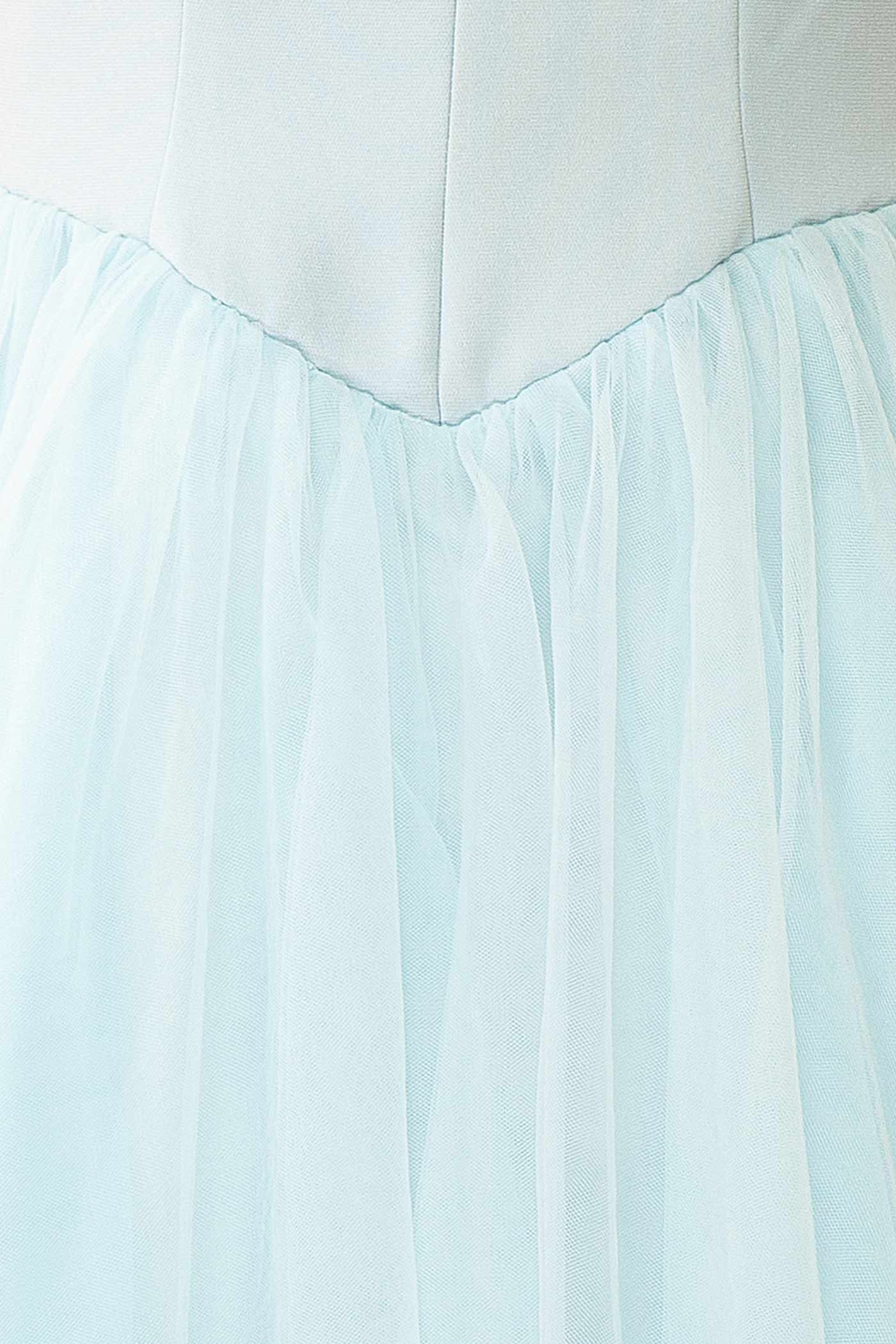 Makoto Blue Maxi Strapless A-Line Dress | Boutique 1861 fabric 