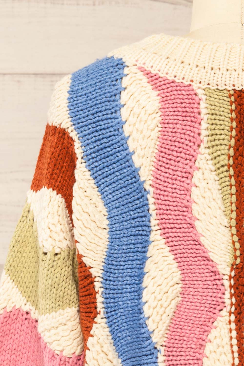 Maputo Oversized Colourful Knit Sweater | La petite garçonne back