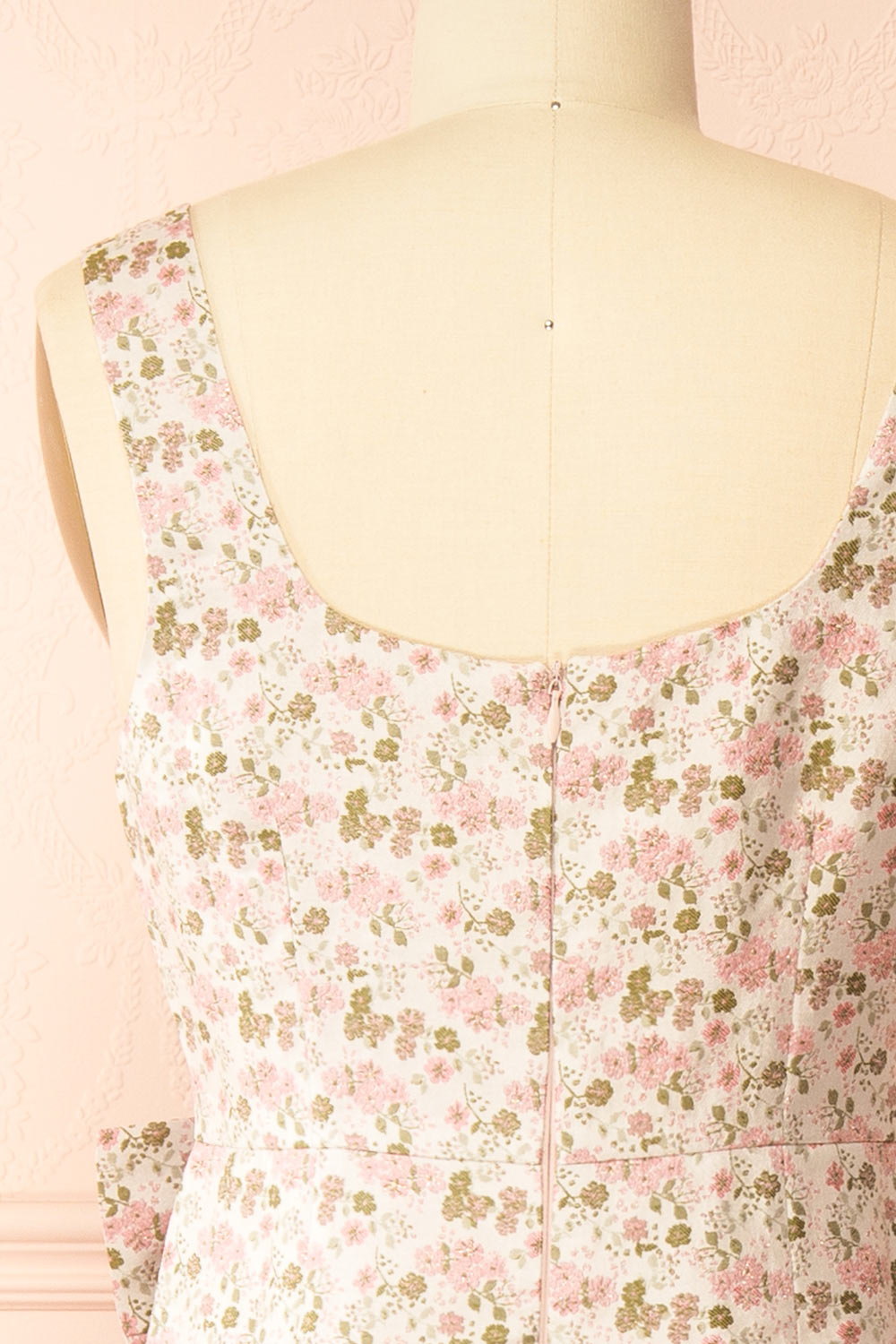 Maram Long Floral Dress with Bow | Boutique 1861 back