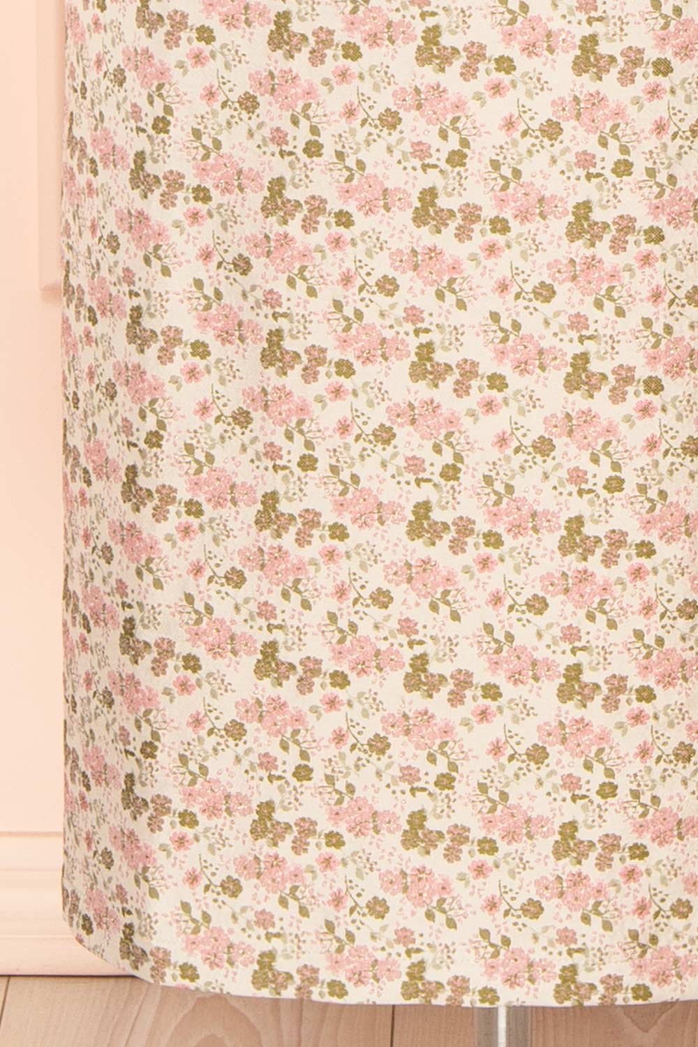 Maram Long Floral Dress with Bow | Boutique 1861 bottom