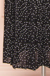 Marceline Black Polka Dot Midi Dress | Boutique 1861  bottom