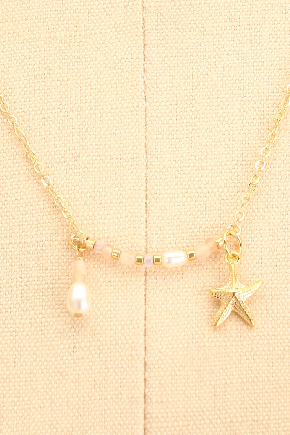 Marguerite de Lamer Gold Necklace w/ Starfish Charm | Boutique 1861 close-up
