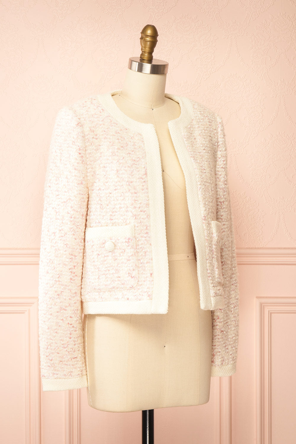 Marietou Knitted Preppy Jacket | Boutique 1861  side view