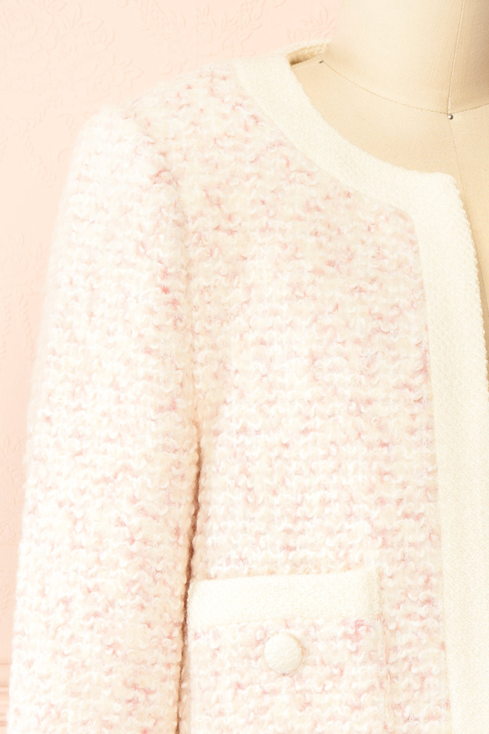 Marietou Knitted Preppy Jacket | Boutique 1861  side