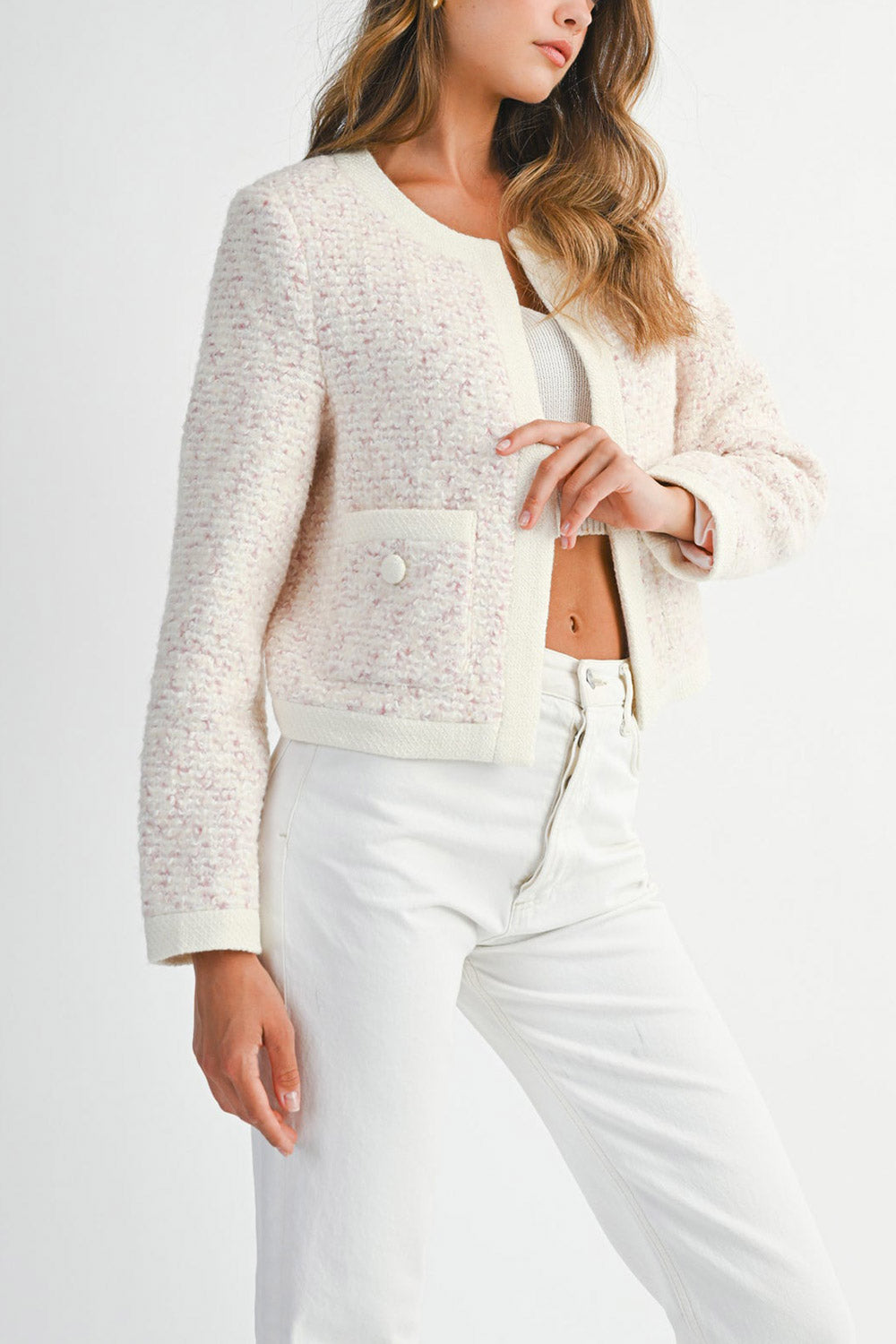 Marietou Knitted Preppy Jacket | Boutique 1861 side model