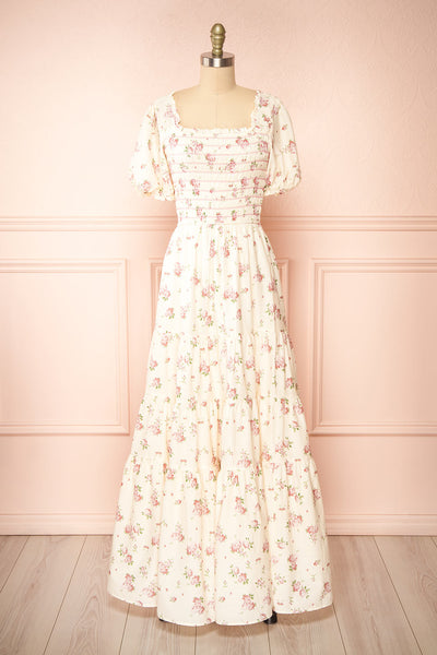 Mariette Maxi Floral A-Line Dress | Boutique 1861 front view