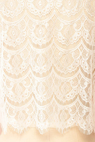 Marigolde Short White Lace Bolero | Boudoir 1861 fabric