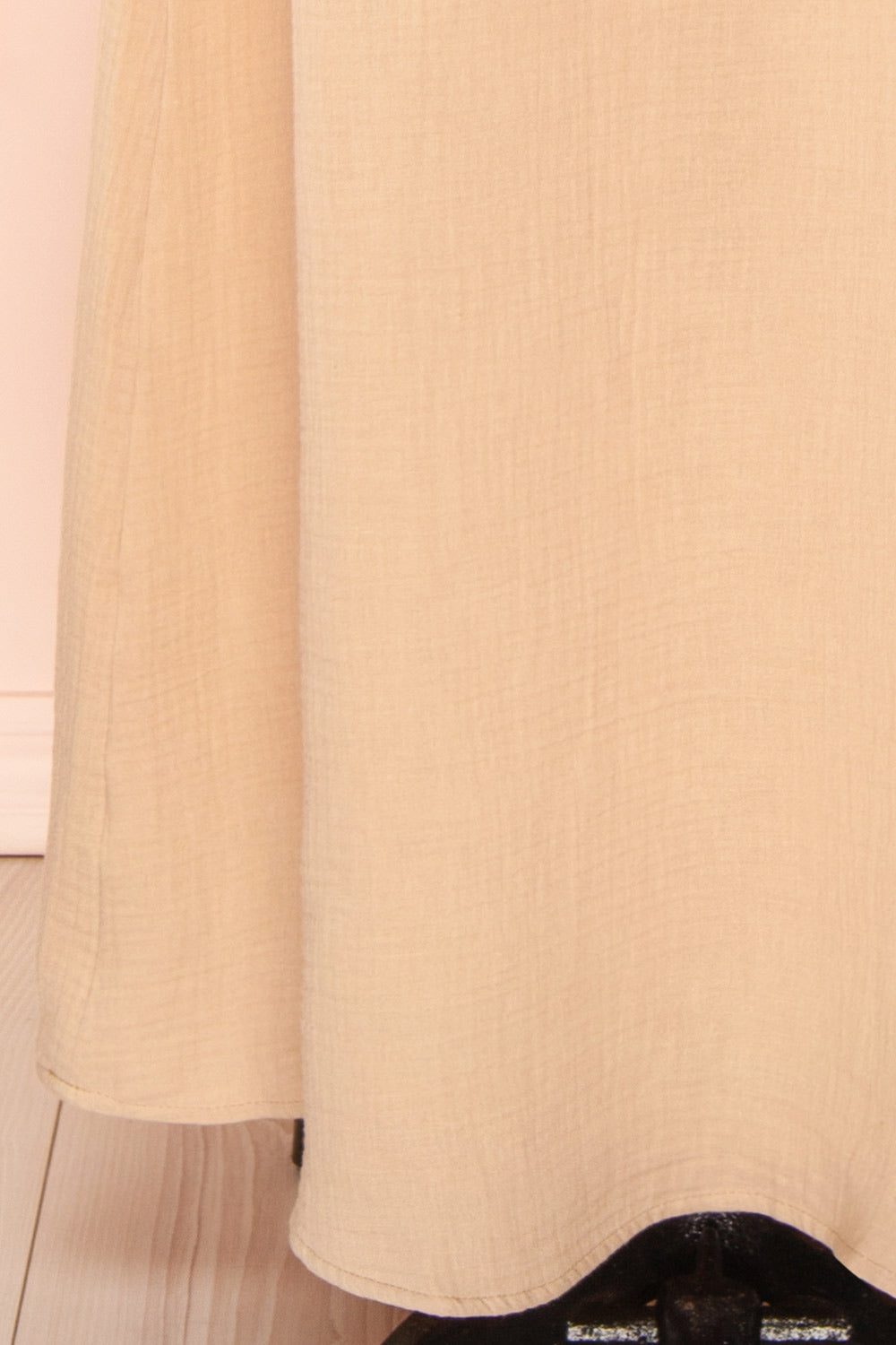 Marinet Beige Long Loose-Fitted Dress | Boutique 1861 bottom