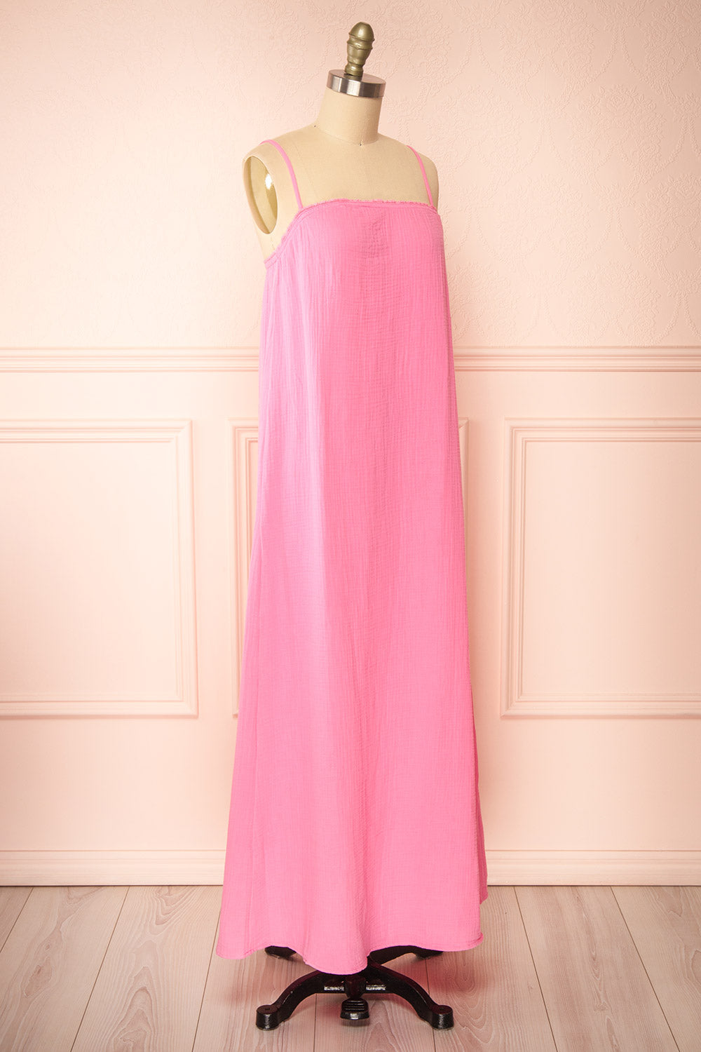 Marinet Pink Long Loose-Fitted Dress | Boutique 1861 side view