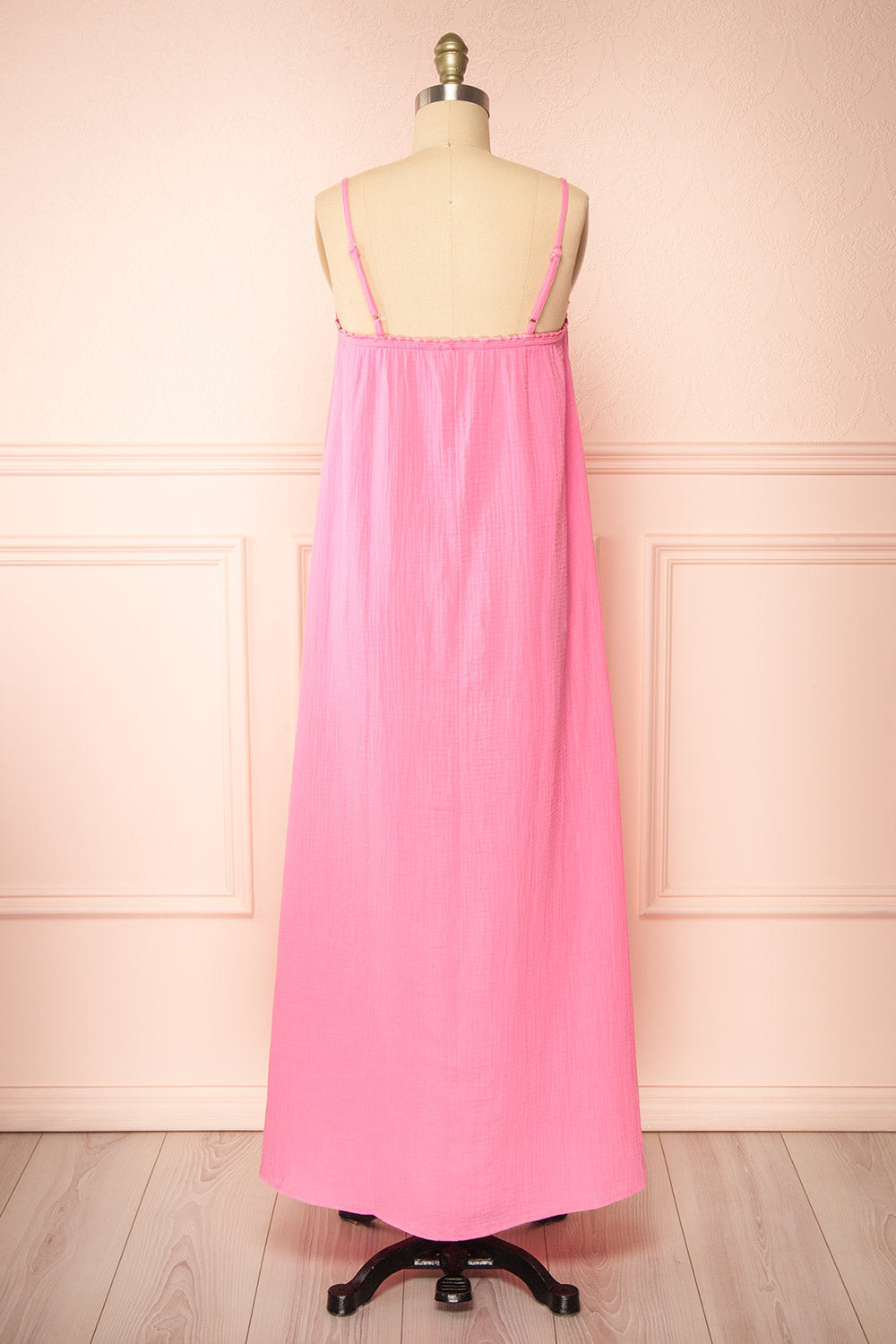 Marinet Pink Long Loose-Fitted Dress | Boutique 1861 back view
