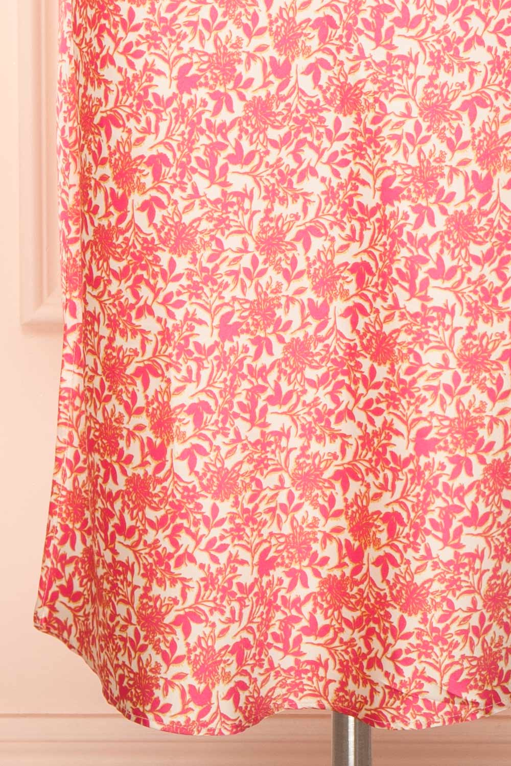 Marion One-Shoulder Floral Satin Midi Dress | Boutique 1861 bottom