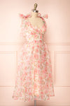 Marisole Bustier Floral Midi Dress w/ Bow Straps | Boutique 1861 side view