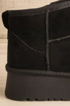 Marrgo Black Platform Ankle Boots | La petite garçonne side back close-up