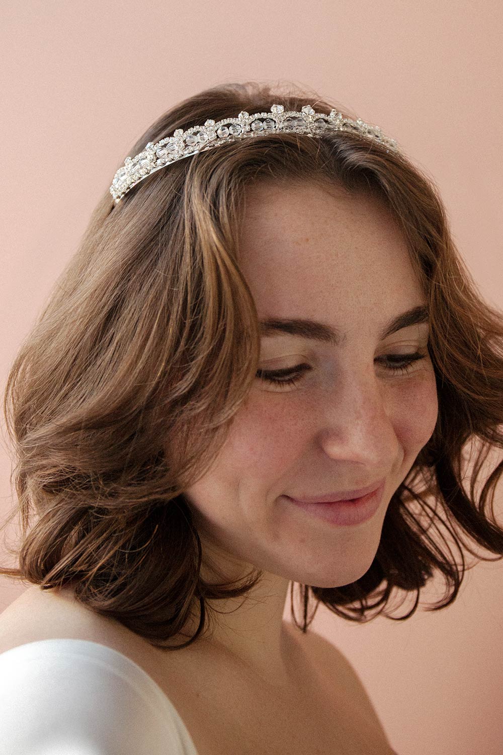 Mary Tudor Silver Headpiece w/ Crystals | Boudoir 1861 model