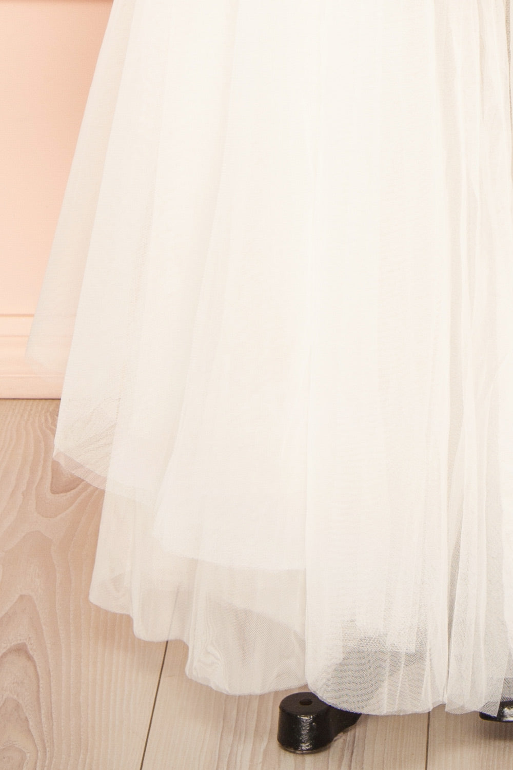 pois ポワ hem tulle skirt ホワイト Masako Maxi White Tulle Layered Skirt | Boudoir 1861