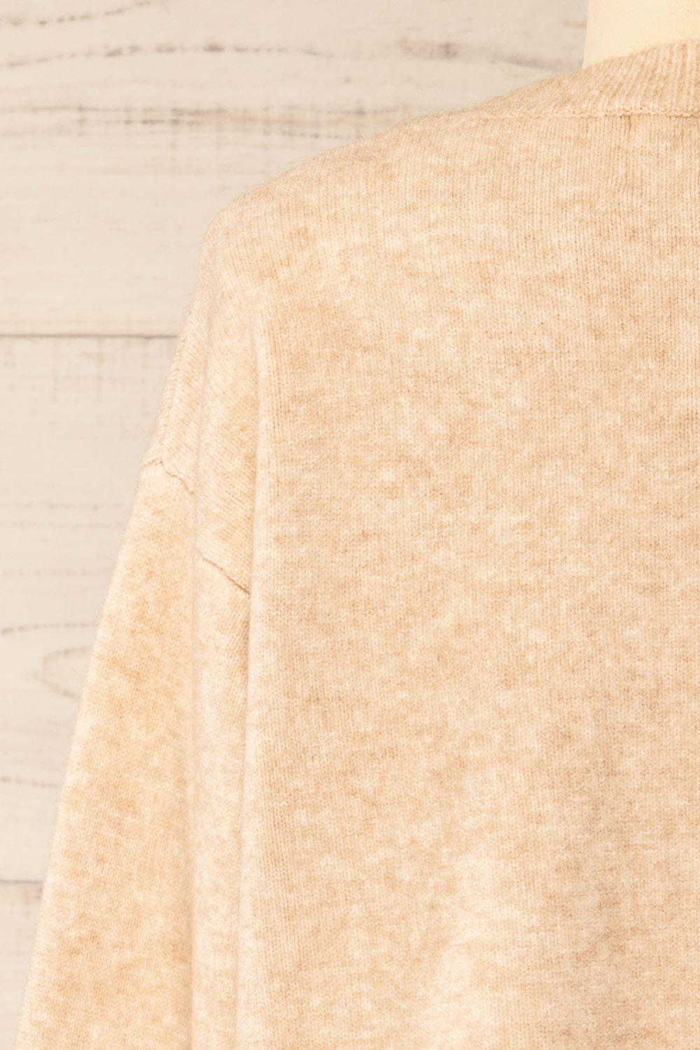 Matai Beige Oversized Loungewear Top | La petite garçonne back view