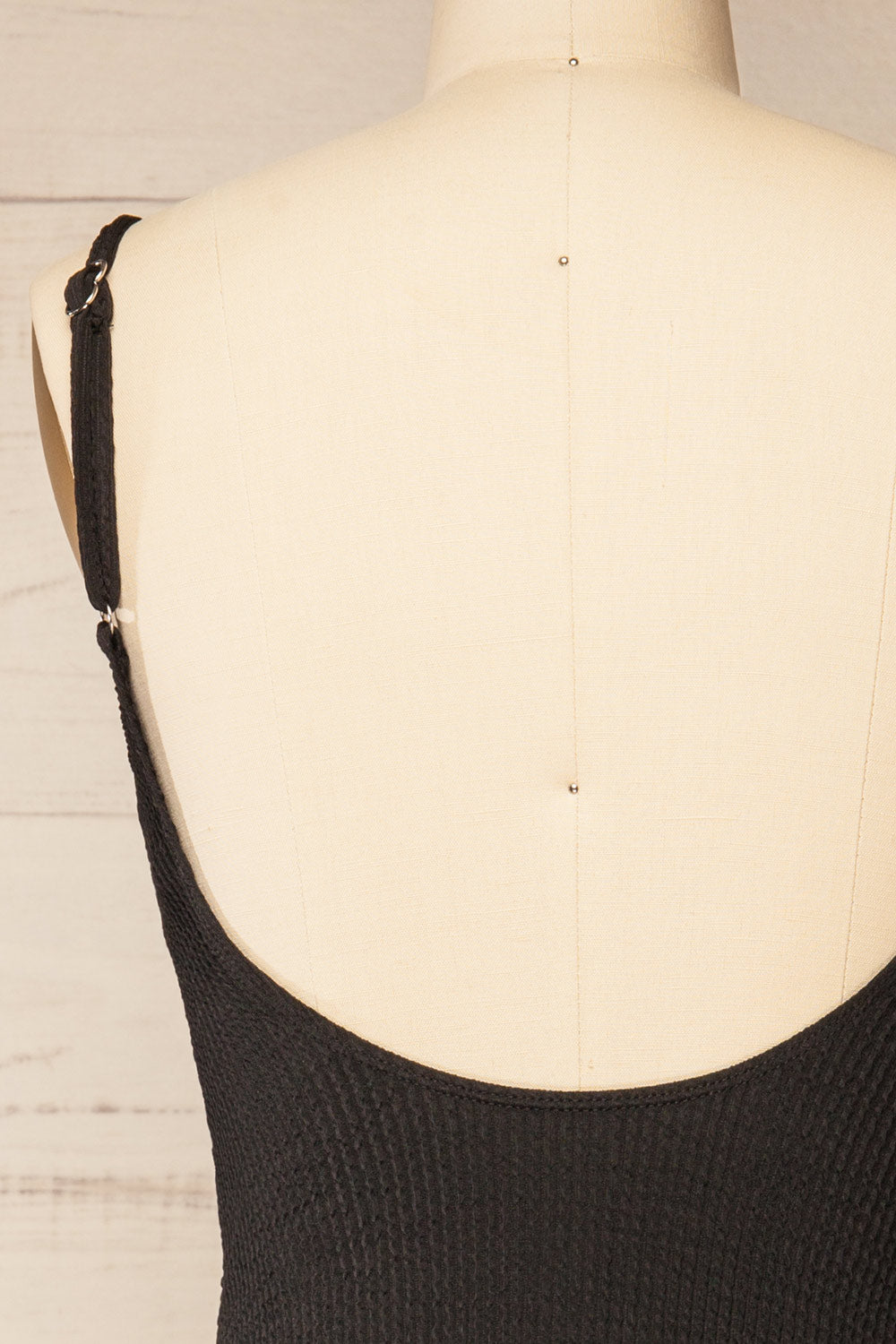 Maui Black Low Back One-piece Bathing Suit | La petite garçonne back