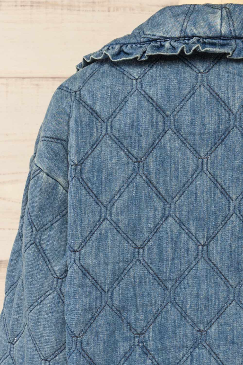 Mcfarland Button-up Denim Quilted Jacket | La petite garçonne  back