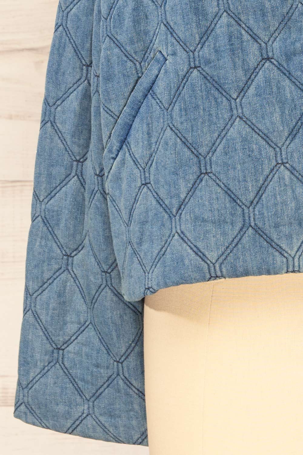 Mcfarland Button-up Denim Quilted Jacket | La petite garçonne  bottom