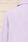 McMurray Lilac Textured Blazer w/ Square Buttons | La petite garçonne back
