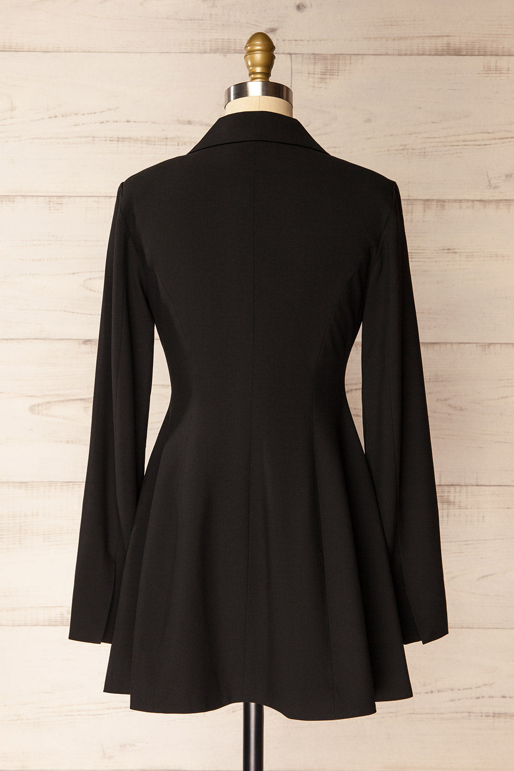 Mecheria Short Black Blazer Dress | La petite garçonne back view