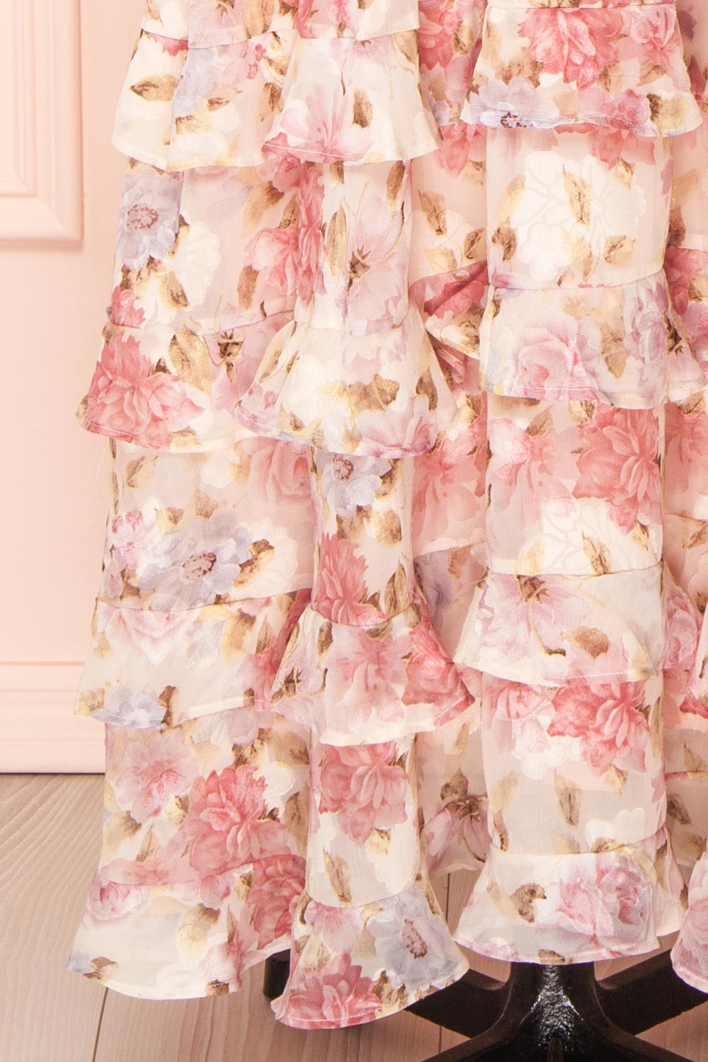 Megan Floral Maxi Dress w/ Ruffles | Boutique 1861 bottom 