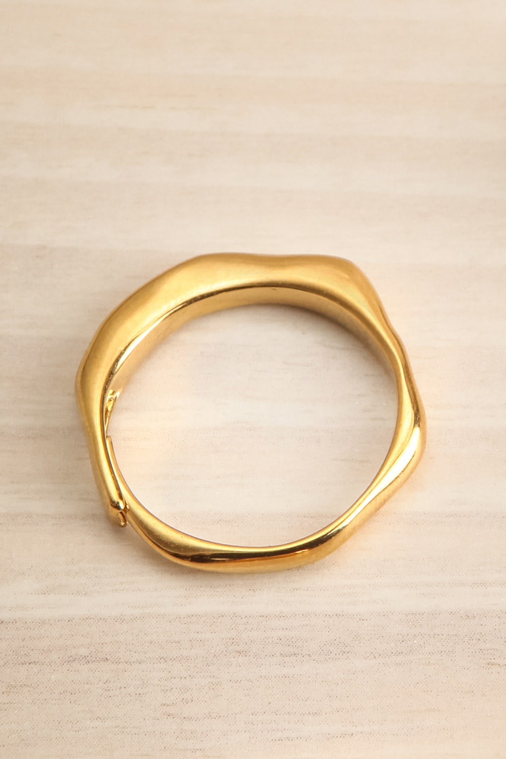 Menen Gold Set of 4 Adjustable Rings | La petite garçonne flat details