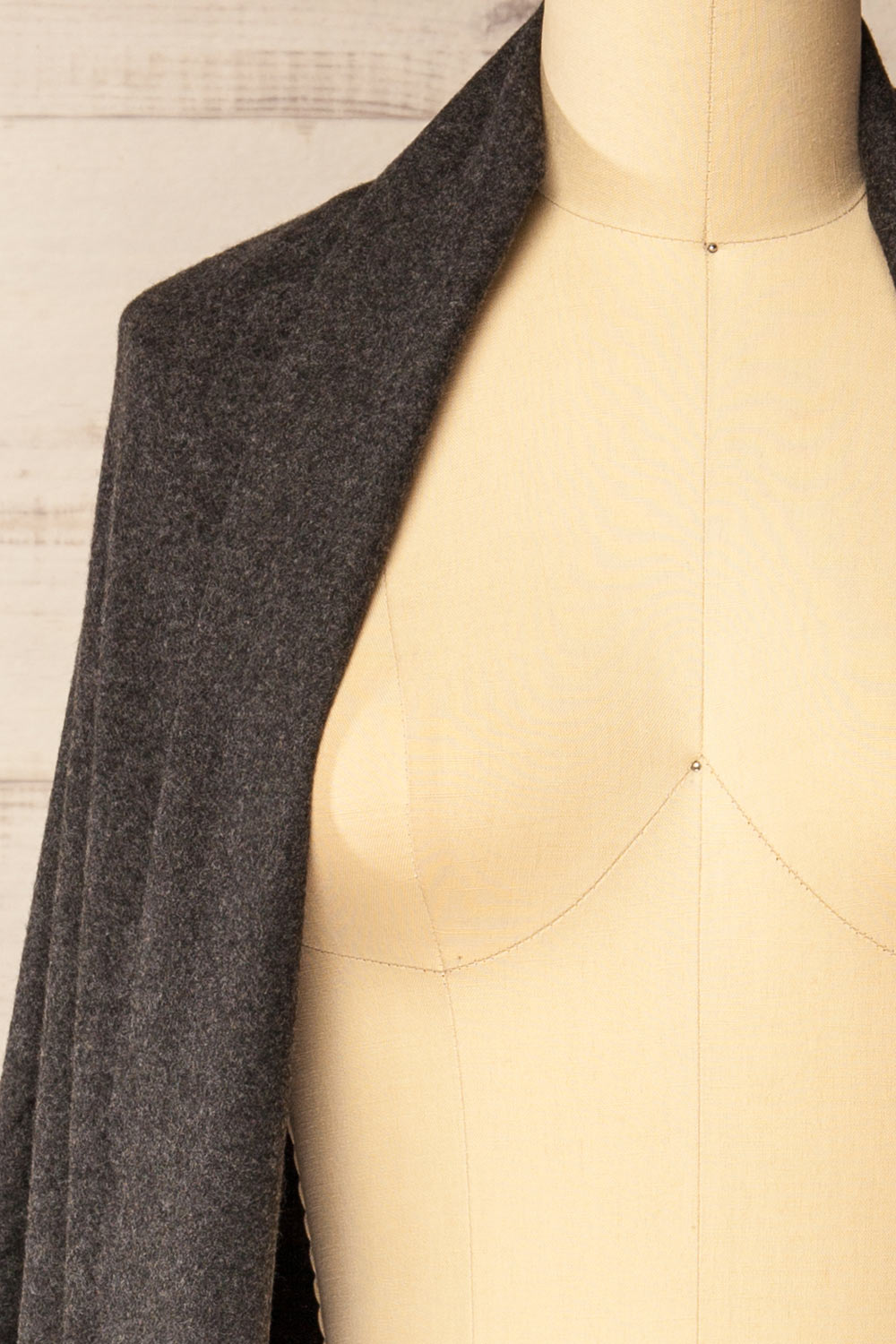 Mercure Charcoal Soft Woven Scarf | La petite garçonne shawl 