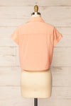 Merempah Orange Crop Top w/ Front Tie | La petite garçonne back view