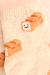 Miche de Pain Smiley Bread Loaf Ankle Socks | Boutique 1861 close-up