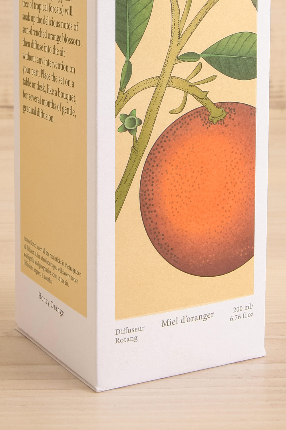 Honey Orange Reed Diffuser by Theorie Botanique | Maison garçonne box close-up