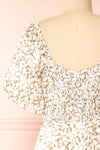 Mikaru White Floral A-Line Dress | Boutique 1861 back