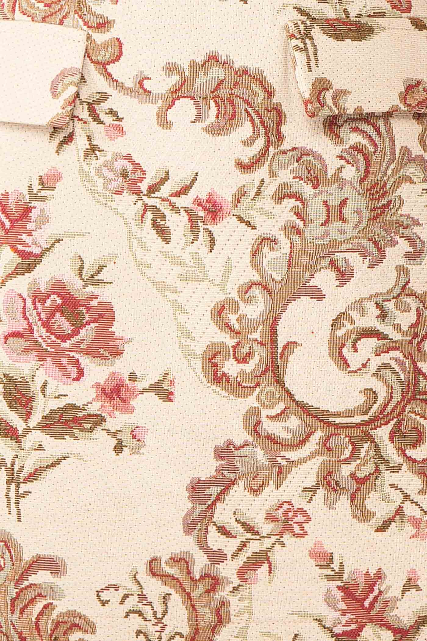 Mikela Ivory Floral Jacquard Mini Dress with Pockets | Boutique 1861 fabric 