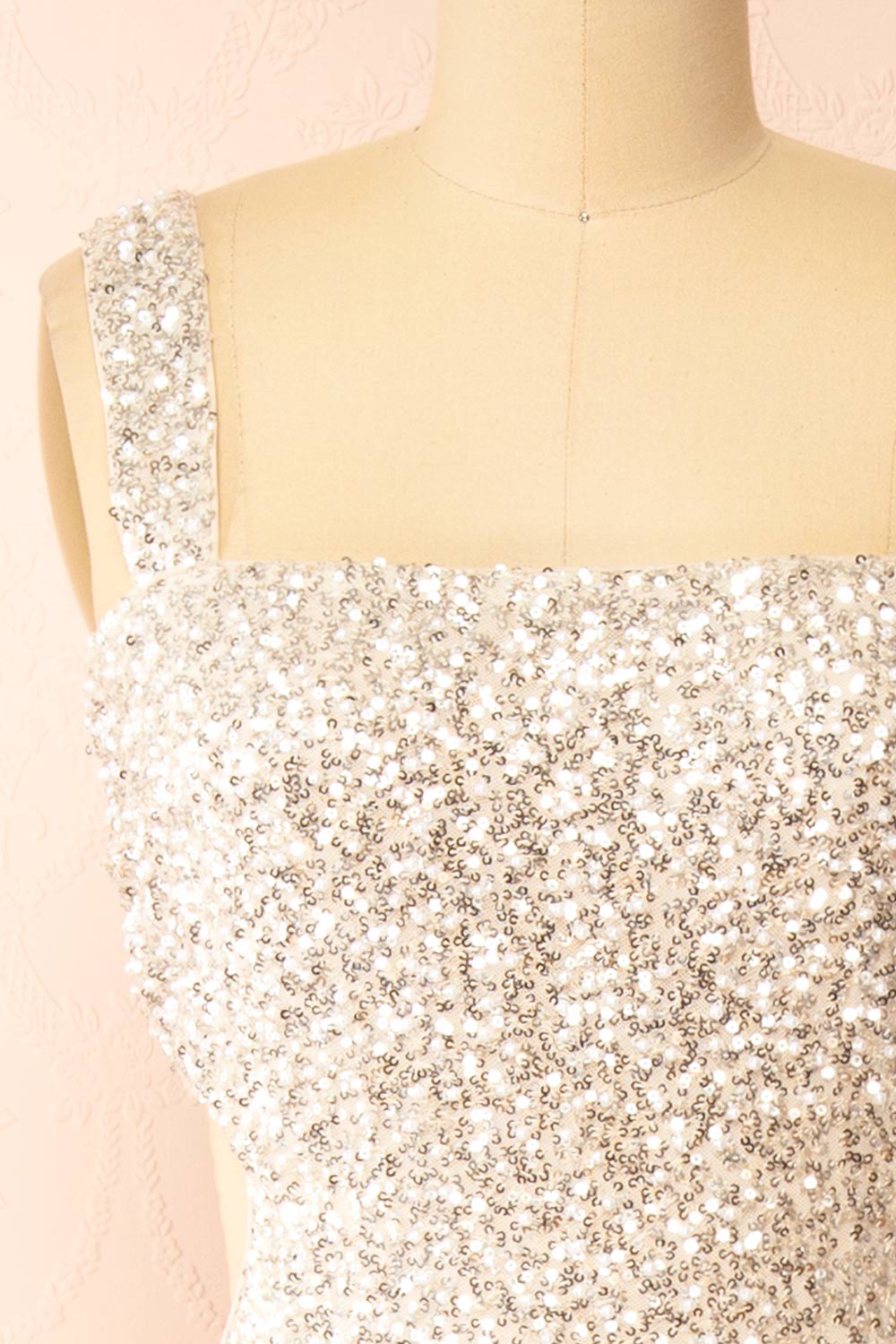 Millie Sequin & Pearl Midi Dress | Boutique 1861 front 