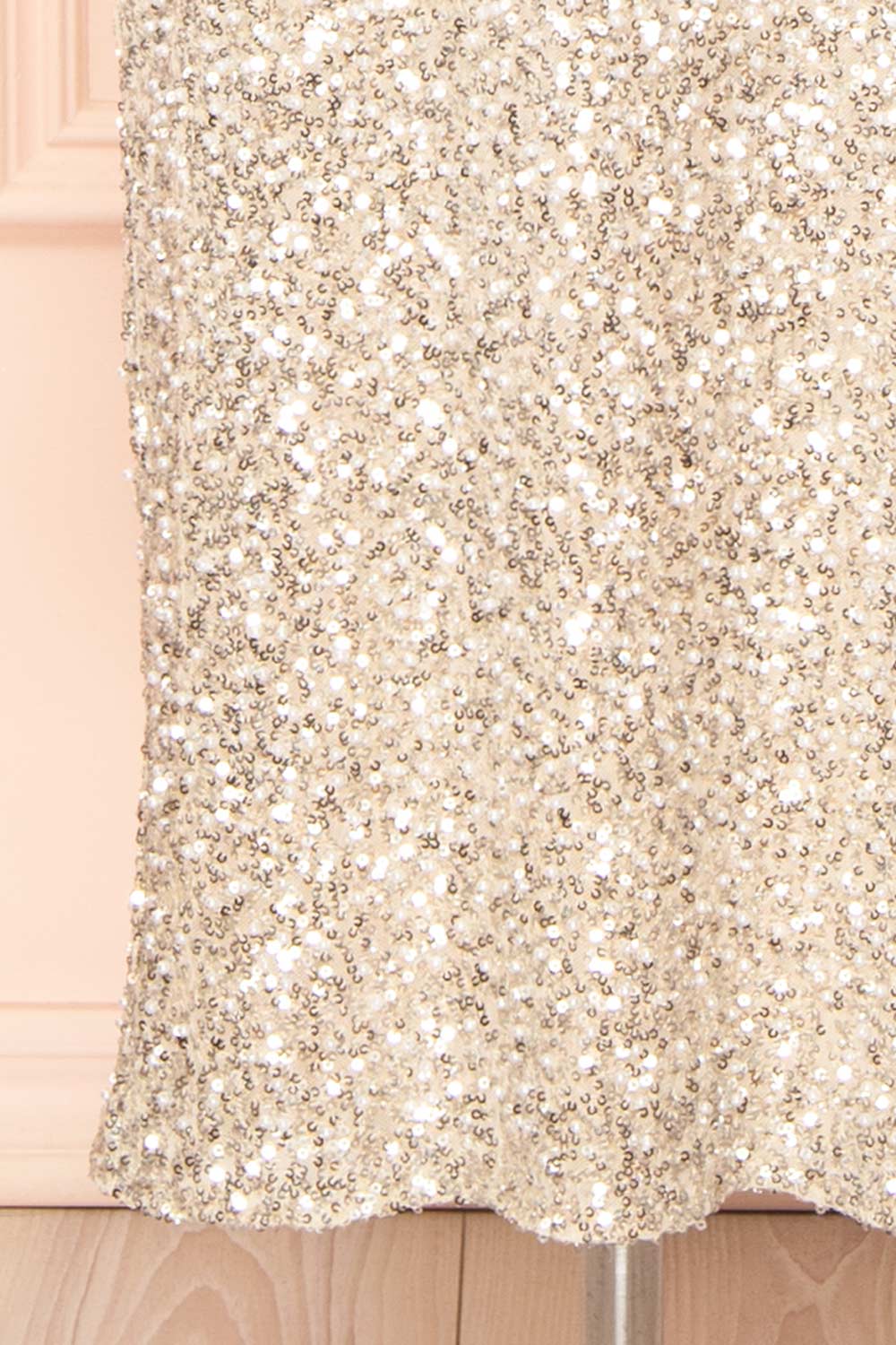 Millie Sequin & Pearl Midi Dress | Boutique 1861 bottom