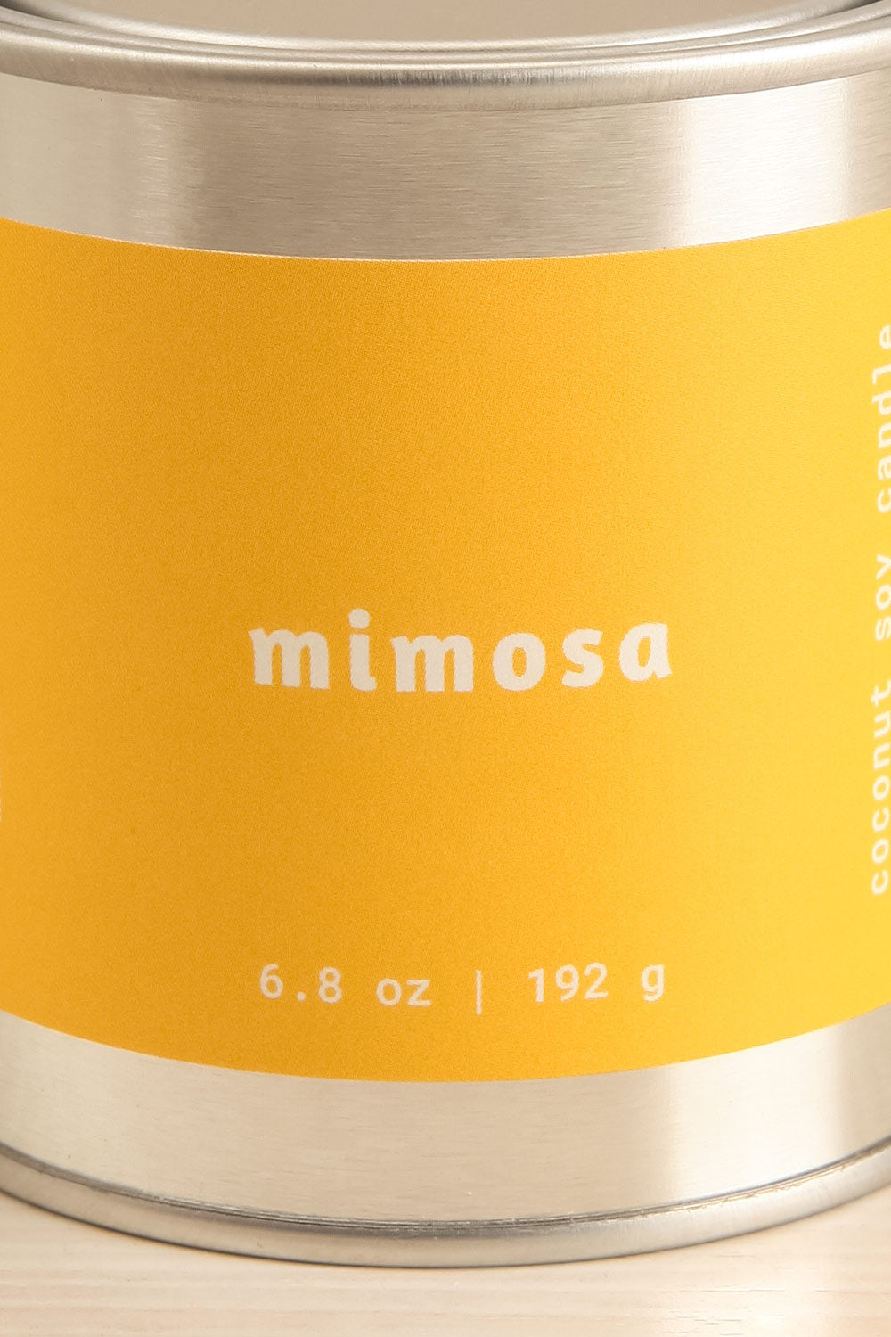 Mimosa Candle | Maison garçonne close-up