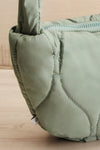 Minneapolis | Sage Quilted Crossbody Bag side close-up