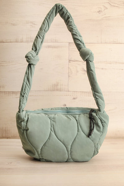 Minneapolis | Sage Quilted Crossbody Bag front view