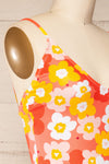 Mirjami Floral Pink One-Piece Swimsuit | La petite garçonne side