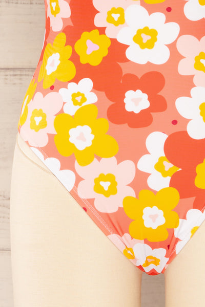 Mirjami Floral Pink One-Piece Swimsuit | La petite garçonne bottom