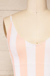Mirjami Stripes Pink One-Piece Swimsuit | La petite garçonne  front