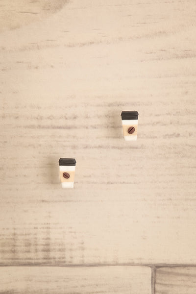 Moab Stud Earrings Coffee to Go | La petite garçonne