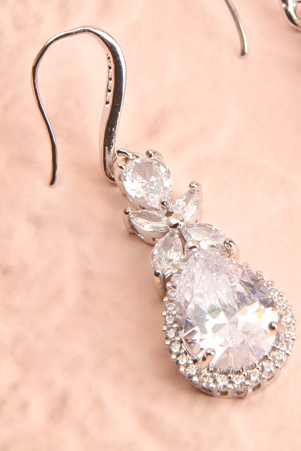 Monchiz Crystal Pendant Earrings | Boudoir 1861 close-up