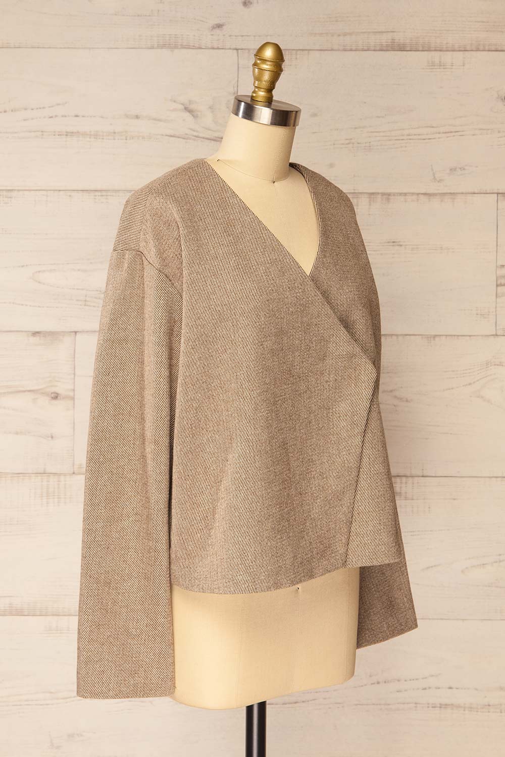 Montano Oversized Jacket w/ Asymmetric Front | La petite garçonne side view