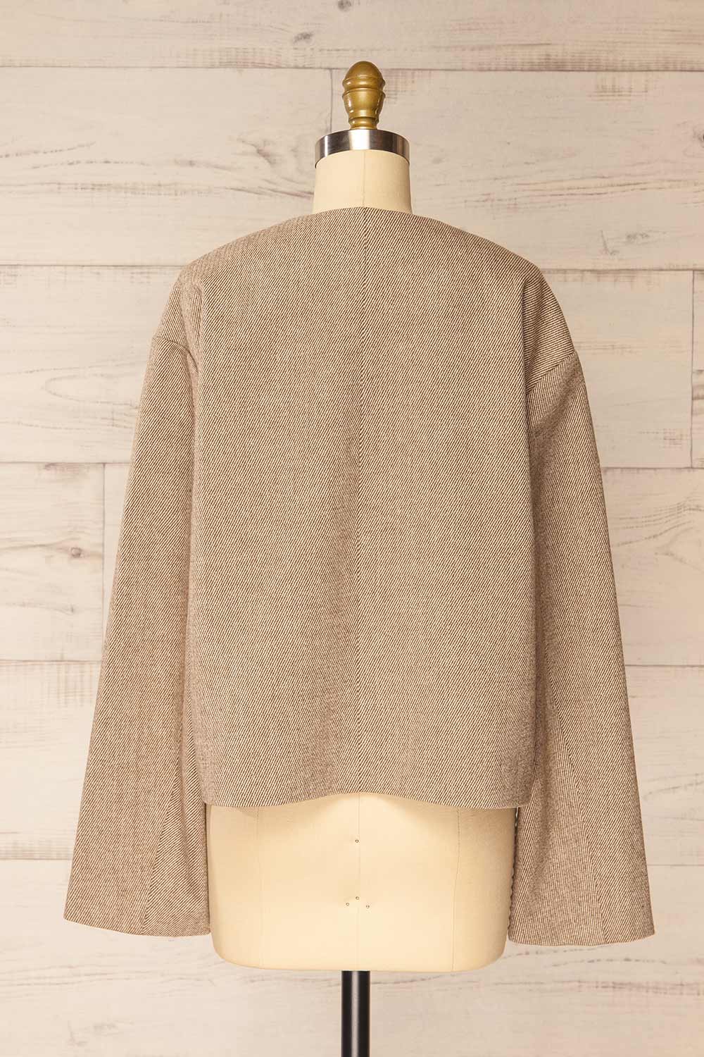 Montano Oversized Jacket w/ Asymmetric Front | La petite garçonne back view