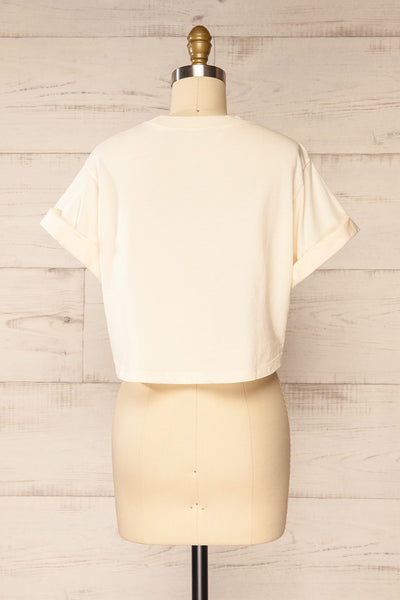 Monterey Cropped Faded California T-Shirt | La petite garçonne back view