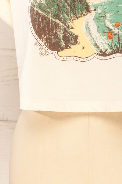 Monterey Cropped Faded California T-Shirt | La petite garçonne bottom