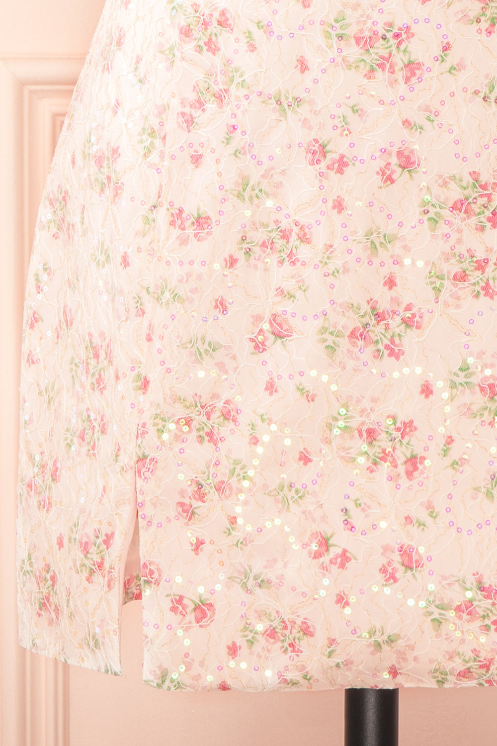 Morella Short Floral Dress w/ Sequins | Boutique 1861  bottom