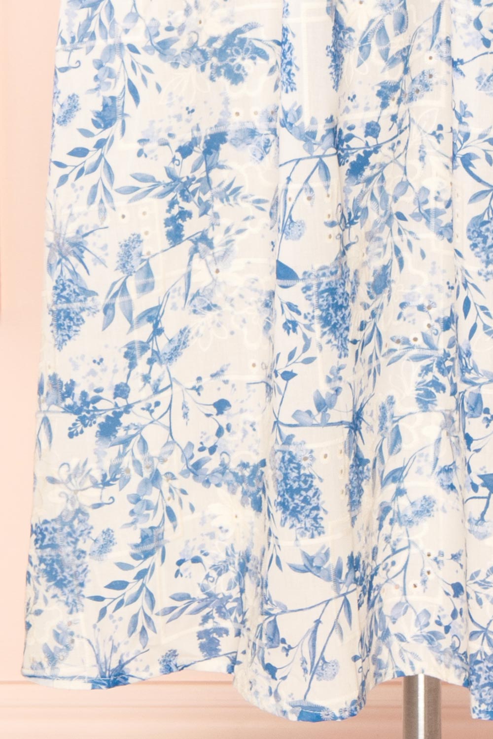Morgane Blue Floral Midi Dress | Boutique 1861 bottom