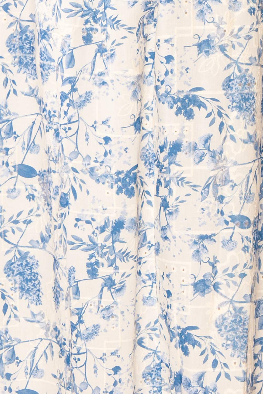Morgane Blue Floral Midi Dress | Boutique 1861 fabric 
